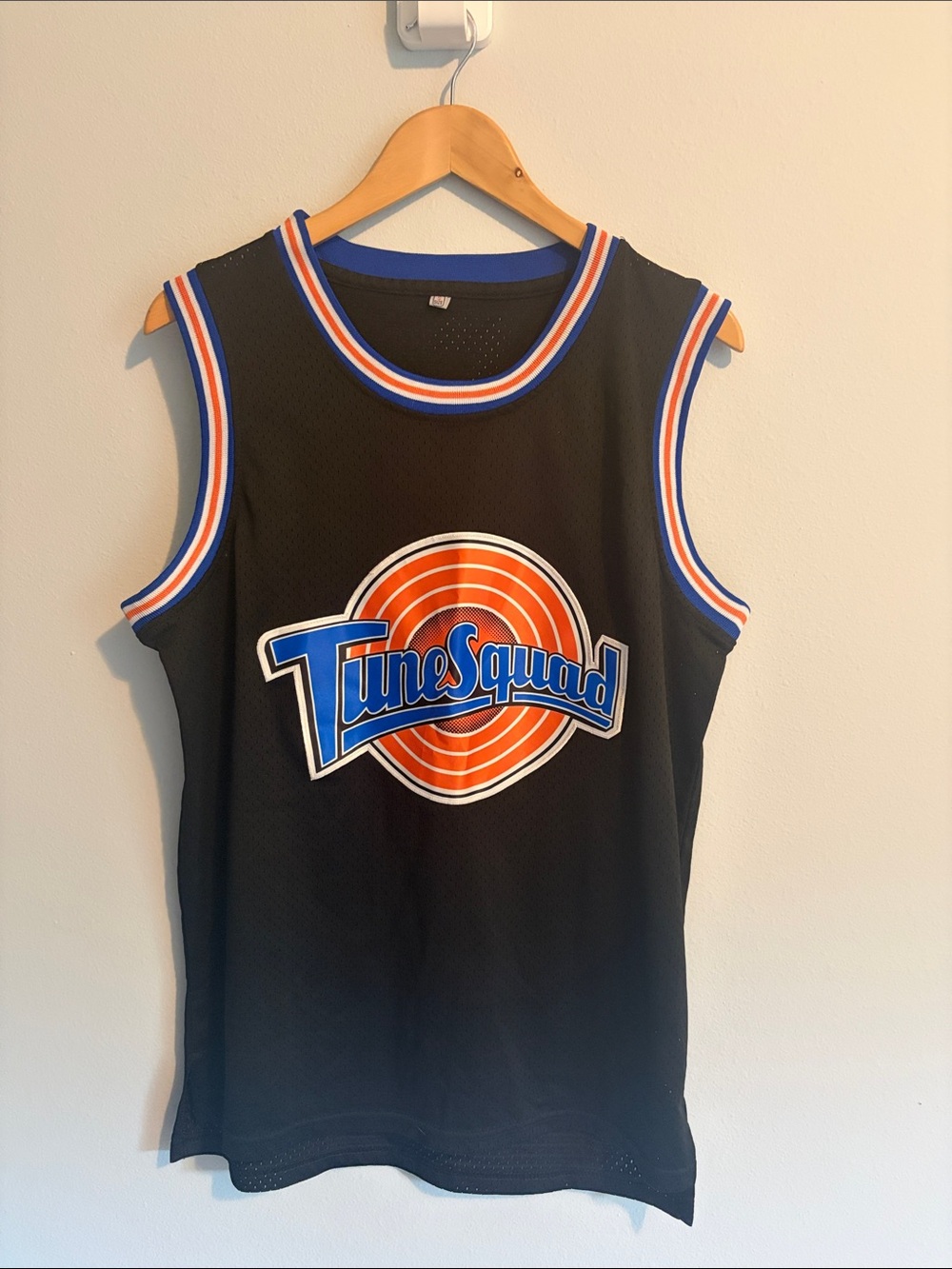 Warner Bros. Tune Squad Black Jersey with Blue and Orange Trim